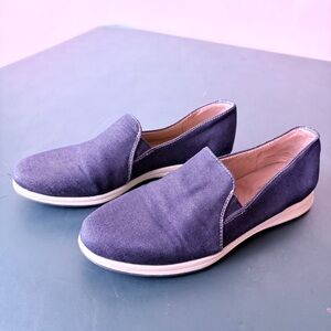 NATURALIZER N5 Comfort Suzy Denim Shoes US 7.5M Slip-On Closed Toe Comfort Navy